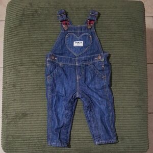 OshKosh B'gosh Heart Pocket Blue Overalls
